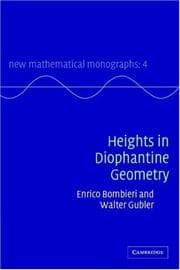 Tapa de Heights in Diophantine Geometry