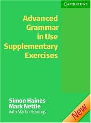 Tapa de Advanced Grammar in Use Supplementary Exercises Without Answers