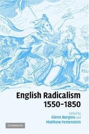 Tapa de English radicalism, 1550-1850