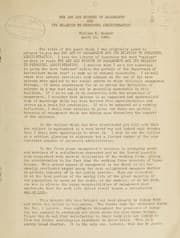 Tapa de The art and science of management and its relation to personnel administration