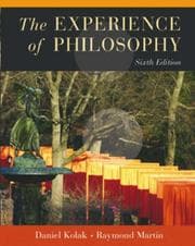 Tapa de The experience of philosophy