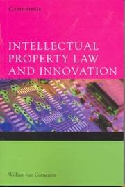 Tapa de Intellectual Property Law and Innovation
