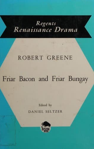Tapa de Friar Bacon and Friar Bungay