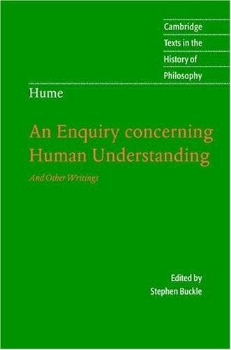 Tapa de Hume: An Enquiry concerning Human Understanding