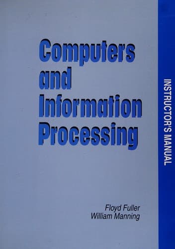 Tapa de Instructor's manual to accompany Computers and information processing