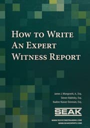Tapa de How to write an expert witness report