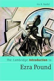 Tapa de The Cambridge Introduction to Ezra Pound (Cambridge Introductions to Literature)