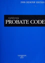 Tapa de California Probate Code 2008 (California Probate Code)