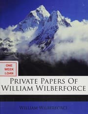 Tapa de Private papers of William Wilberforce
