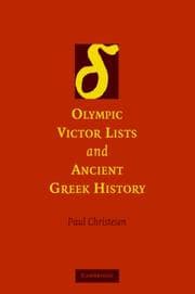 Tapa de Olympic Victor Lists and Ancient Greek History