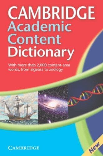 Tapa de Cambridge Academic Content Dictionary Hardback Book without CD-ROM (Book & CD Rom)