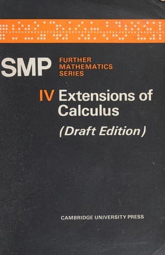 Tapa de Extensions of calculus