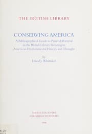 Tapa de Conserving America