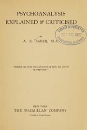 Tapa de Psychoanalysis explained & criticised