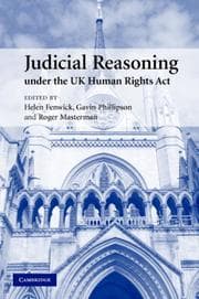 Tapa de Judicial reasoning under the UK Human Rights Act