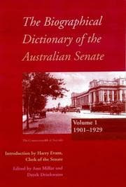 Tapa de The Biographical Dictionary of the Australian Senate