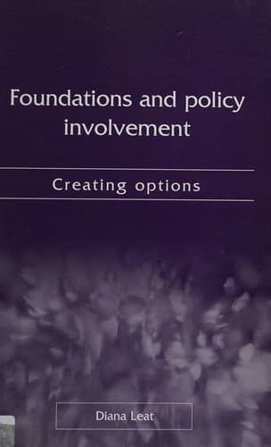 Tapa de Foundations and policy involvement