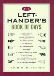 Tapa de The left-hander's book of days
