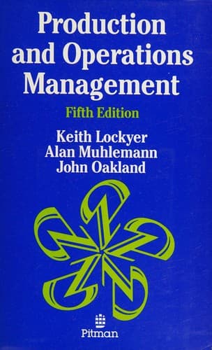 Tapa de Production and operations management