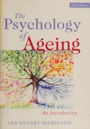 Tapa de The psychology of ageing