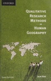 Tapa de Qualitative research methods in human geography