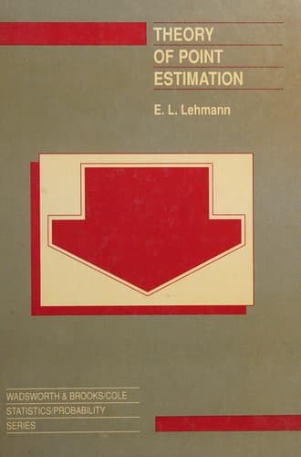 Tapa de Theory of point estimation