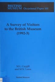 Tapa de A survey of visitors to the British Museum (1992-3)