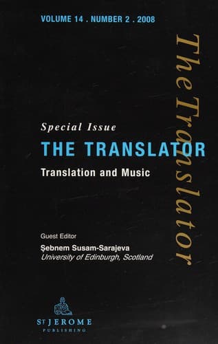 Tapa de Translation and Music