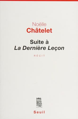 Tapa de Suite à La dernière leçon