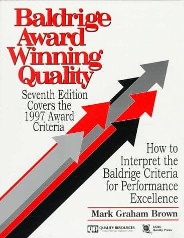 Tapa de Baldrige Award Winning Quality