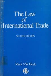 Tapa de The law of international trade