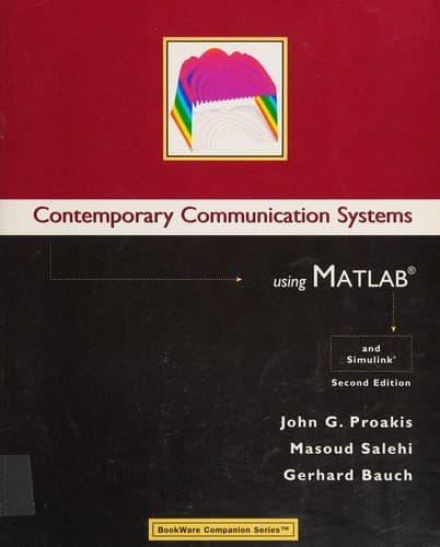 Tapa de Contemporary communication systems using MATLAB and Simulink