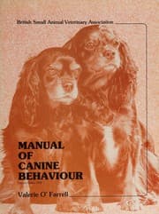 Tapa de Manual of canine behaviour