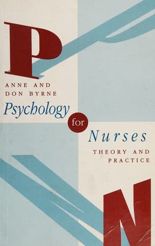Tapa de Psychology for nurses
