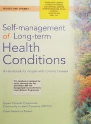 Tapa de A handbook for people with chronic disease