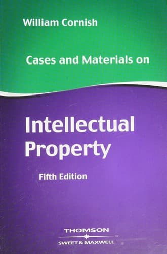 Tapa de Cases and materials on intellectual property