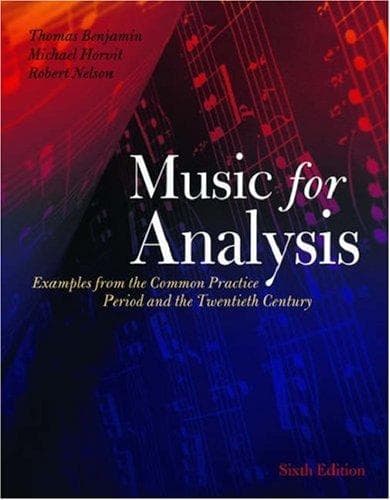 Tapa de Music for Analysis