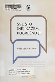 Tapa de Sve što (ne) kažem pogrešno je