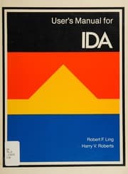 Tapa de User's manual for IDA
