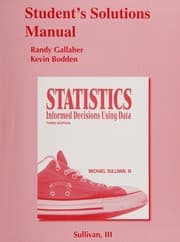 Tapa de Student Solutions Manual for Statistics