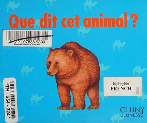 Tapa de Que dit cet animal?