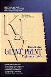 Tapa de KJV Handi-Size Giant Print Reference Bible