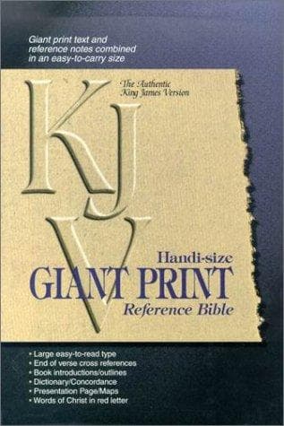 Tapa de Handi-Size Giant Print Reference Bible