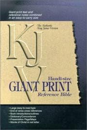 Tapa de Handi-Size Giant Print Reference Bible