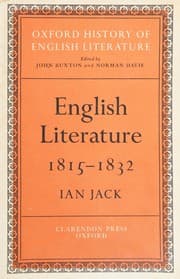 Tapa de Oxford history of English literature
