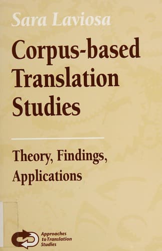 Tapa de Corpus-based translation studies