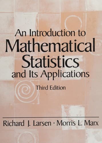 Tapa de An introduction to mathematical statistics and its applications