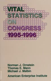 Tapa de Vital statistics on Congress, 1995-1996
