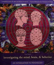 Tapa de Investigating the mind, brain, & behavior