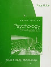 Tapa de Study guide for weiten's psychology